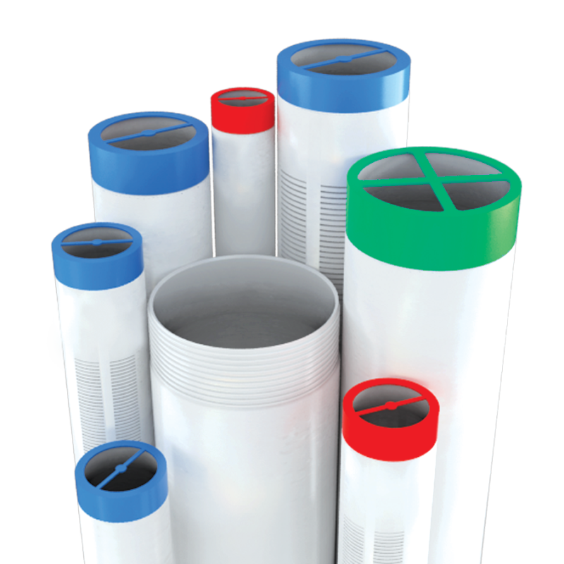 Tuyau de forage fermé en PVC